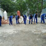 प्रहरीको अगुवाइमा मन्दीर सफाई अभियान