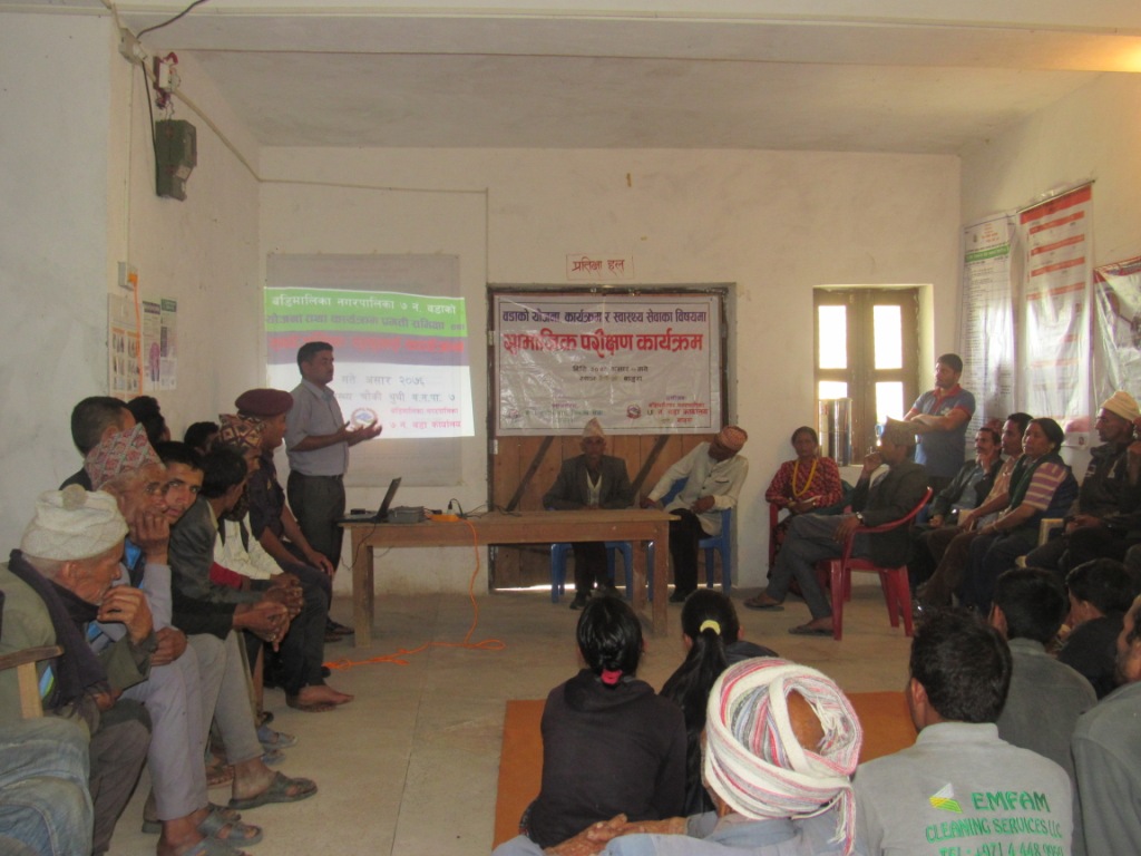 बडिमालिका ७ को वडा कार्यालयले गर्यो बार्षिक कार्यक्रम तथा योजना बारे सार्वजनिक के के छन याेजना तथा कार्यक्रम हेर्नुहाेस