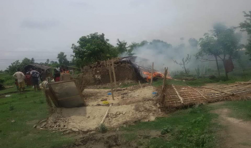 हरैयामा ऐलानी जग्गामा बसेका सुकुम्बासीलाई पनि लखेटियो, स्थानीय प्रशासन मुकदर्शक