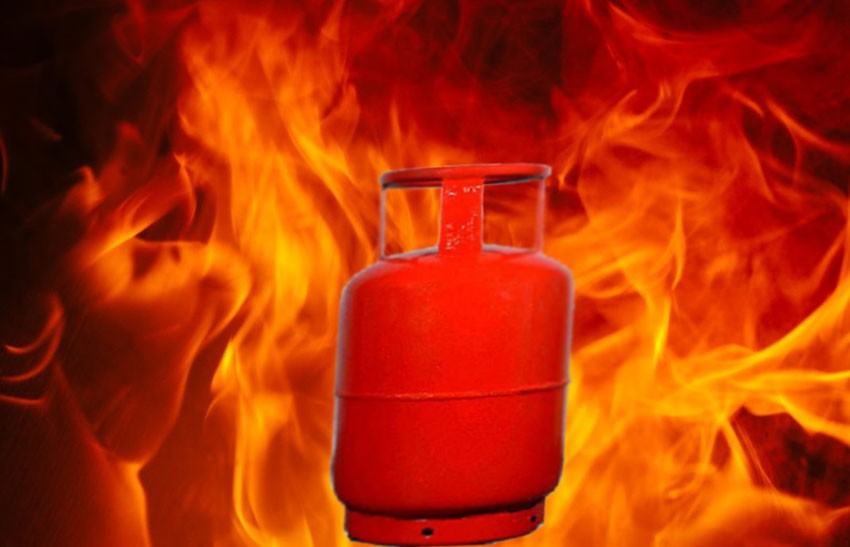 ग्याँस सिलेन्डरमा आगलागी हुदाँ ३ जना घाईते