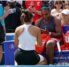 गहभरि आँसु लिएर सेरेनाले खेल छाडिन्