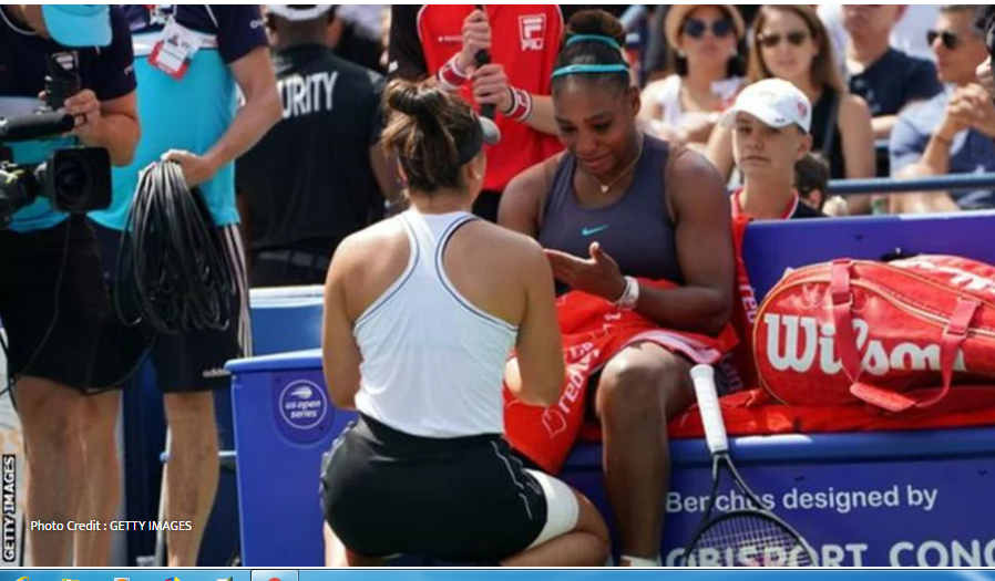 गहभरि आँसु लिएर सेरेनाले खेल छाडिन्