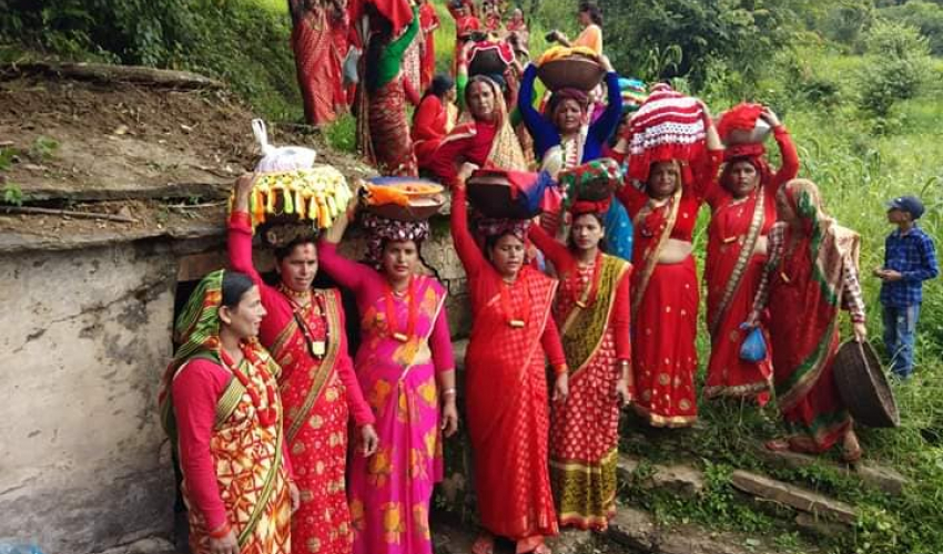 सुदूरपश्चिममा गौरा पर्व सुरु, आज घरघरमा बिरुडा भिजाइँदै