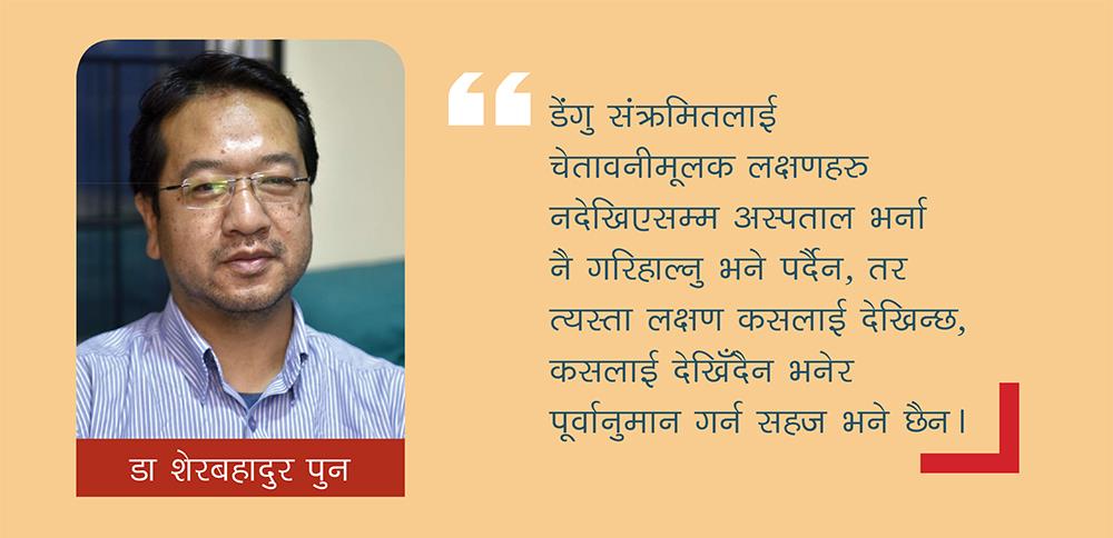 डेंगुलाई घातक हुनबाट यसरी रोकौं