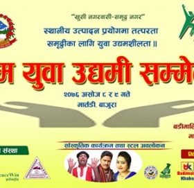 युवा उद्यमीहरूकाे  सम्मेलन सूरु