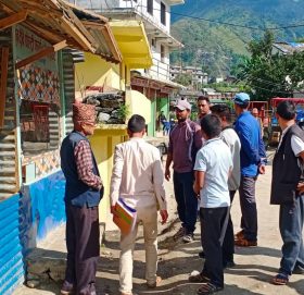 मार्तडीका मासु पसलको अनुगमन