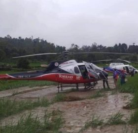 बाजुरामा सुत्केरी महिलाको हेलीकप्टरबाट उद्धार
