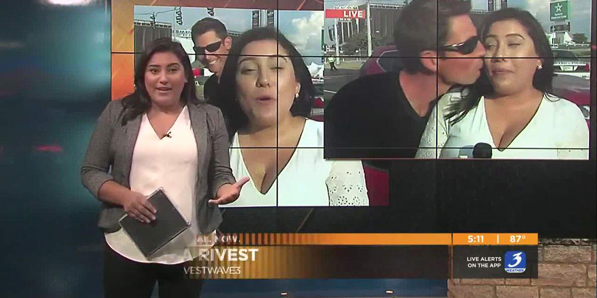 महिला पत्रकारलाई लाइभ रिपोर्टिङमै किस गरिदिएपछि…