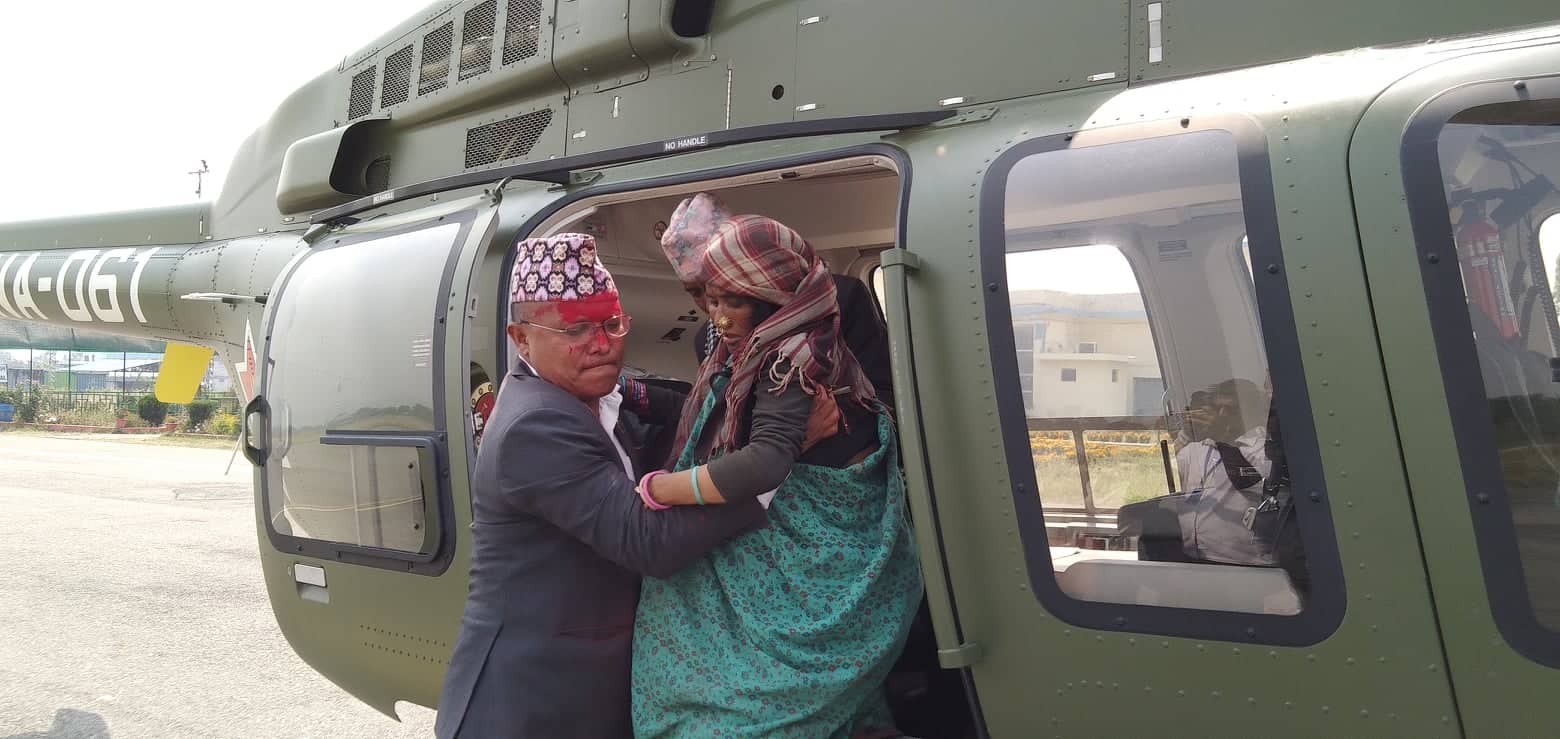 एयर एम्बुलेन्स सेवा : ९ महिनामा ४० जनाले पाए सेवा