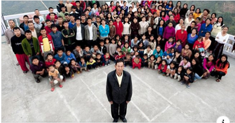 ३९ श्रीमती, ९४ सन्तान, १४ बुहारी र ३३ नातिनातिना, हाँसीखुसी परिवार