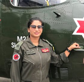 नेपाली सेनाकी एकमात्र महिला पाइलट