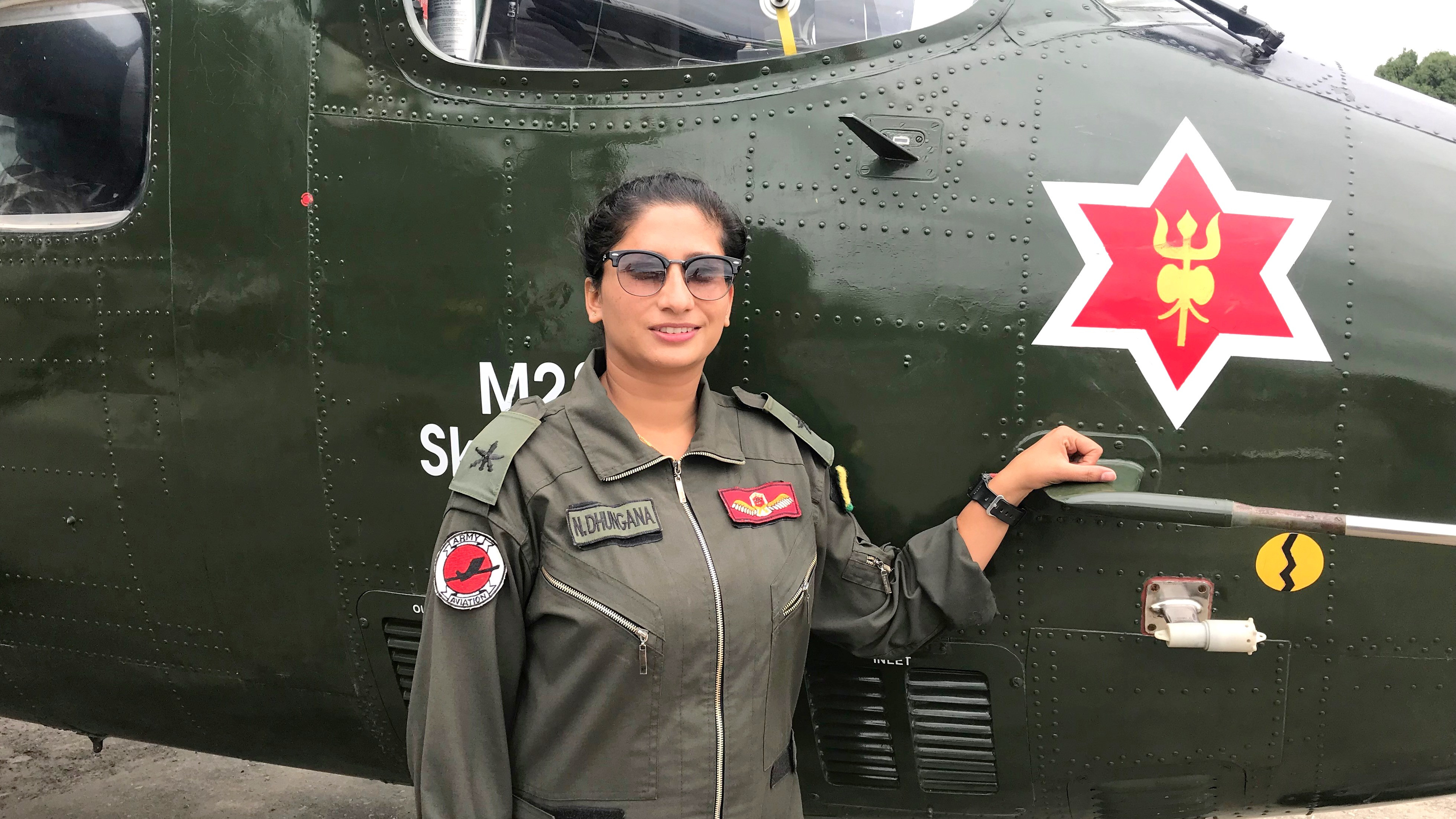 नेपाली सेनाकी एकमात्र महिला पाइलट