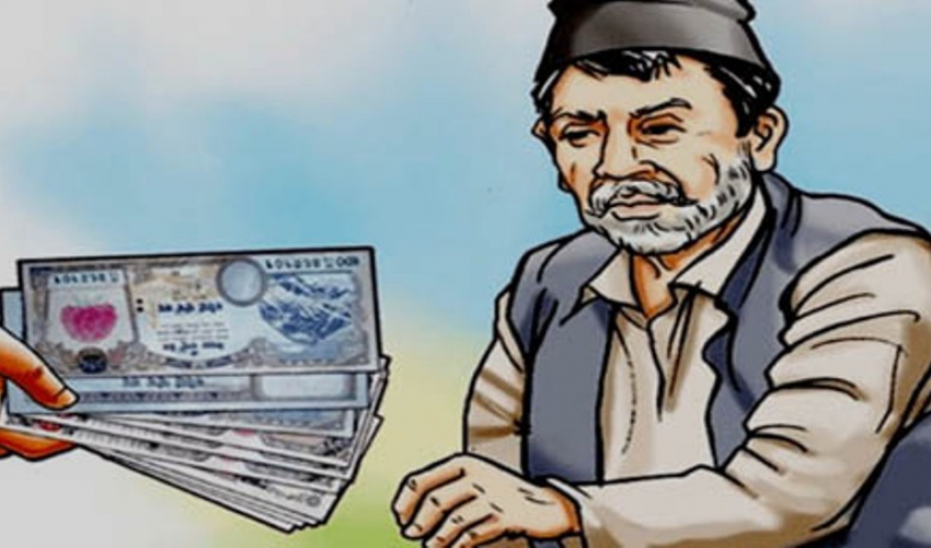 डोटीमा घरमै पुगेर वृद्धभत्ता दिँदै जनप्रतिनिधि