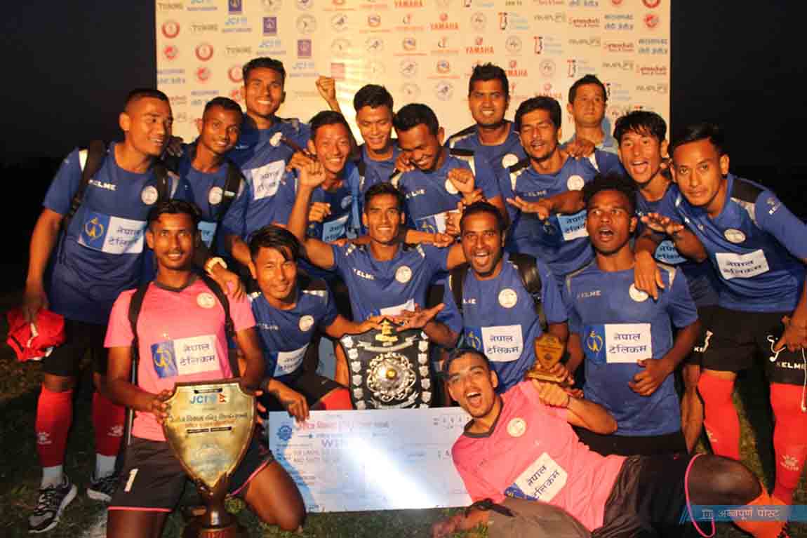 जेसिज कप फुटबल : पुलिस च्याम्पियन