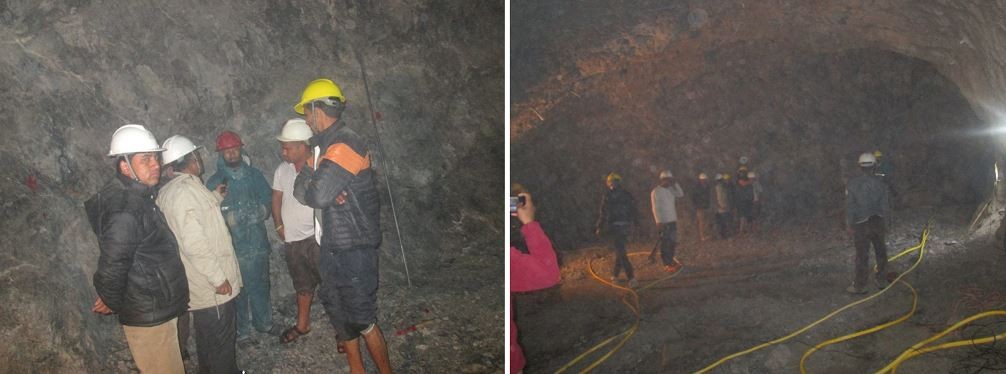 सुरुङमा चार कामदार फसे, उद्धारकालागि काठमाडाैबाट सेना लगियाे