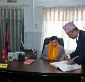 सुदूरपश्चिम प्रदेश प्रमुख पन्तद्वारा पदभार ग्रहण