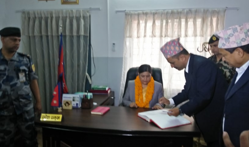 सुदूरपश्चिम प्रदेश प्रमुख पन्तद्वारा पदभार ग्रहण