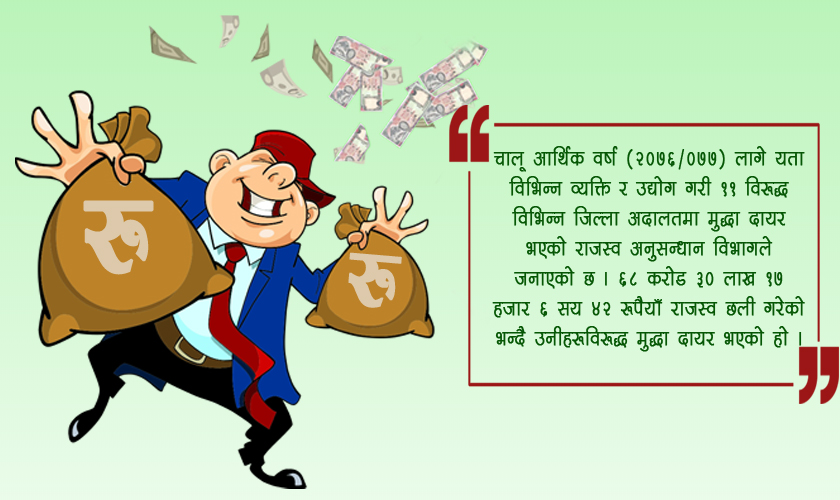 यस्तो छ राजस्व चुहावटको नालीबेली