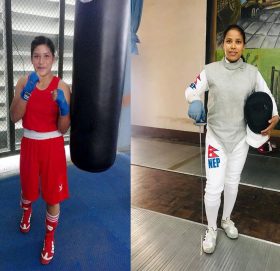 बाजुराकी दुई चेली १३ औँ दक्षिण एसियाली खेलकुद प्रतिस्पर्धामा