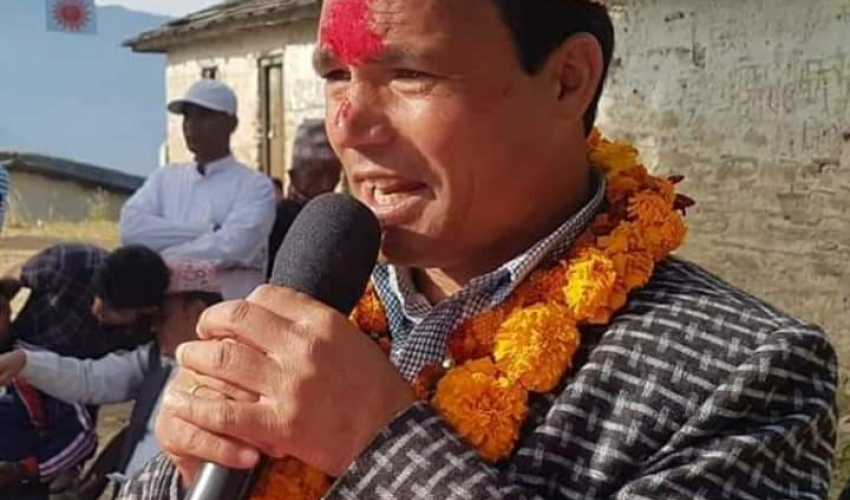 अछामको मेल्लेख गाउँपालिका ५ मा नेकपाबाट रमेश खड्का विजयी