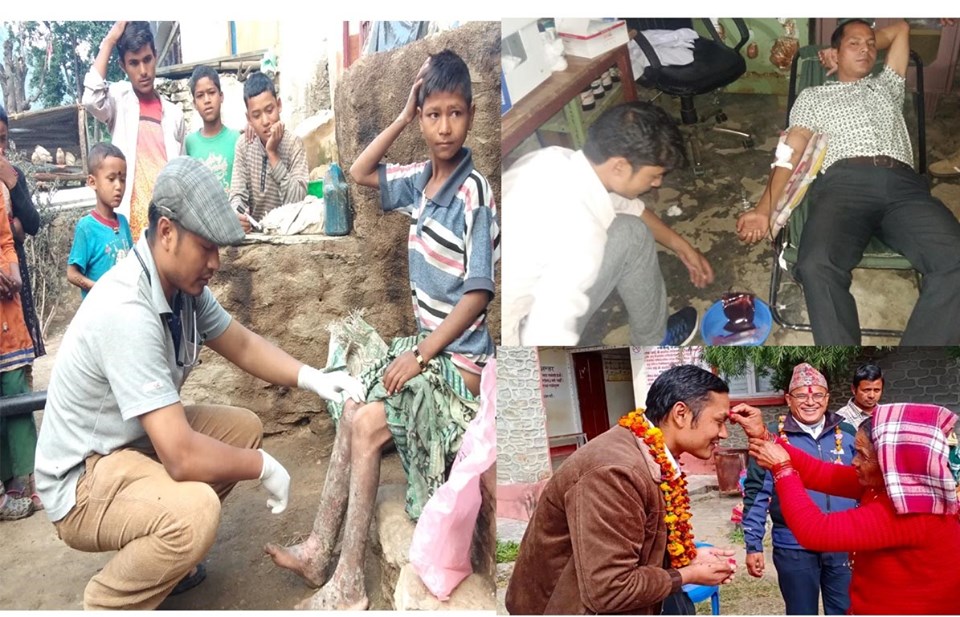 डाक्टर दुर्गा महर्जन र टिका राईको बिदाइमा रोएको बाजुरा