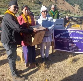 जाल्पा माविलाई पाँच कम्प्युटर र १ प्रिन्टर हस्तान्तरण