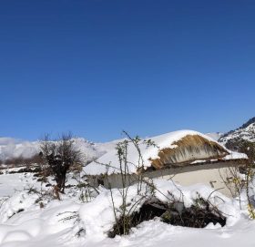 हिउँमा सजिएकाे पाेरखे (फाेटाे फिचर)