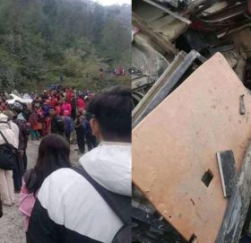 सिन्धुपाल्चोक बस दुर्घटना : ‘हावा फुस्क्यो भन्दै कराएका थिए चालक’