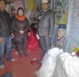 नर्सिङ्ग आधारभुत बिद्यालयमा पुस्तकालय स्थापना