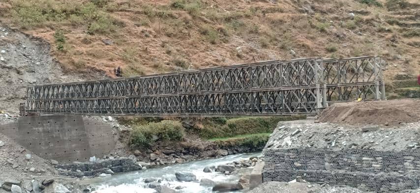 हुम्ला र बाजुराको कवाडी नदिमा बेलिबिज्र बन्यो