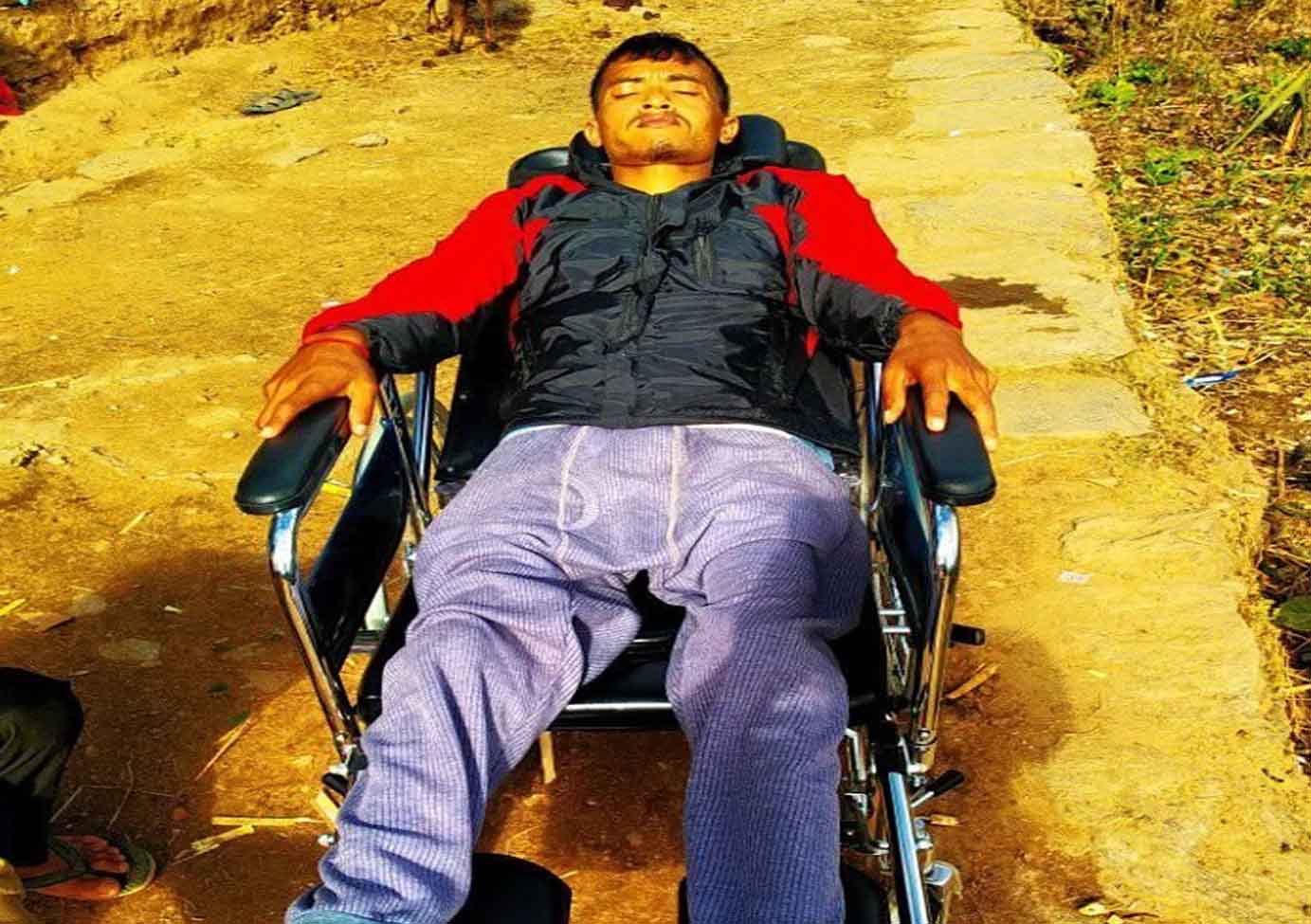 रमेशलाई दैनिक जीवन यापन गर्न वडाले दियो राहत