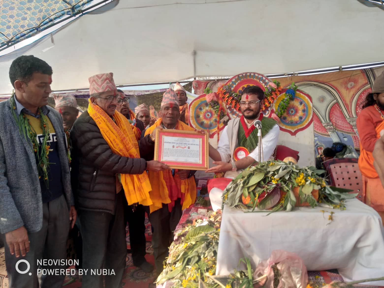 त्रिवेणी ज्ञान विज्ञान धार्मिक महा–महोत्सव : साढे ३२ लाख रुपैयाँ संकलन