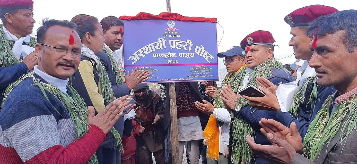 पाण्डुसैनमा अस्थायि प्रहरी चौकी स्थापना