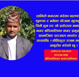 वडाअध्यक्षकाे मेयरलाइ सुझाव : नगरमा याेजना यसरी बनाउन सकाैँ