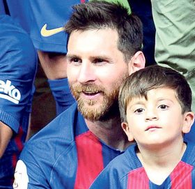 मेसीपुत्रको फुटबल मोह