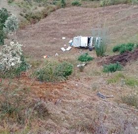 बैतडीबाट बाजुरा आउँदै  गरेको जिप  दुर्घटना, १४ जना घाइते