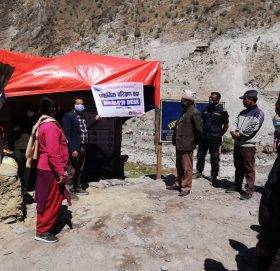 हिमाली गाउँपालिकाकाे बाँधुमा हेल्थ डेस्क स्थापना