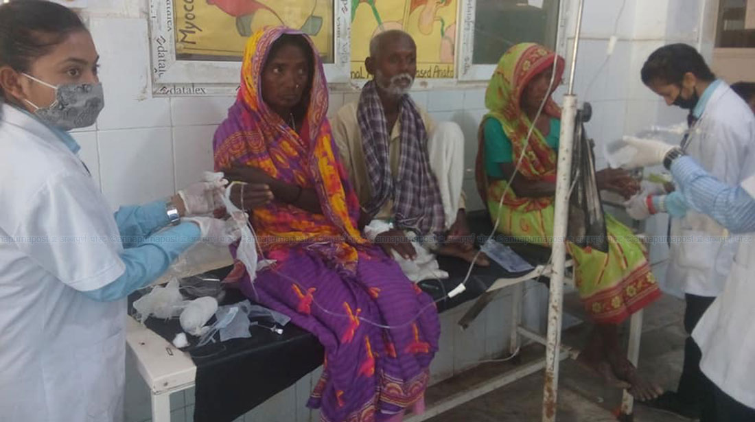 जनकपुरमा चारजनाको शंकास्पद मृत्यु, तीनको अवस्था गम्भीर