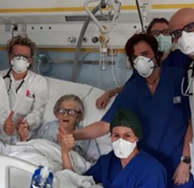 इटलीमा ९५ वर्षीयाको कोरोना भाइरसमाथि विजय