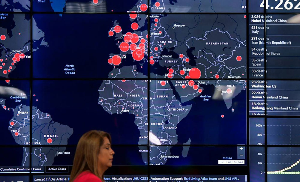 कुन देश  संक्रमित, कतिको मृत्यु
