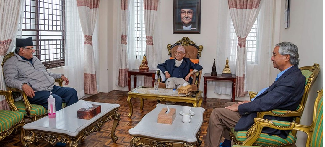 अध्यादेश फिर्तालगत्तै ओली छलफलमा, दुई पूर्वप्रमलाई बालुवाटार बोलाए