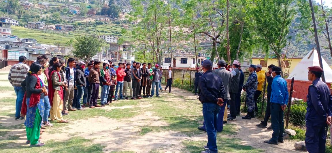 बाजुरामा काेराेना परिक्षण पछी मालिका माबिमा राखीएका  सबैकाे  नेगेटिभ