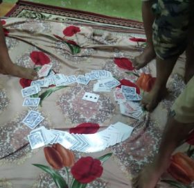 धनगढीमा एक लाख ३६ हजार नगदसहित सात जना जुवाडे पक्राउ