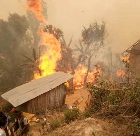 पाण्डुसैनमा  आगलागीबाट ४ बर्षिया बालिकाको मृत्यू