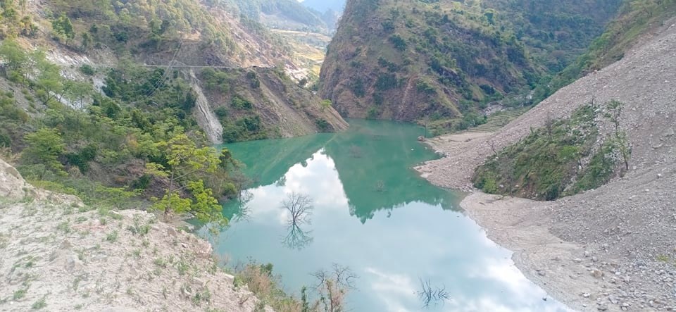बर्षात शुरु सँगै बुढिगंगा नदि थुनिदै