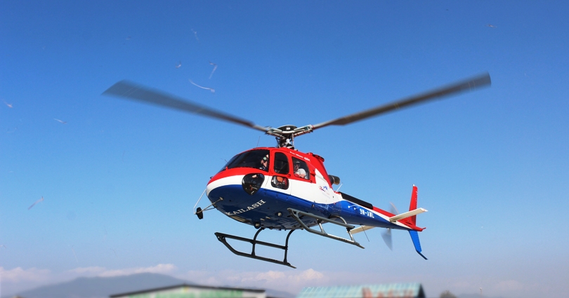 बाजुराको साप्पाटा बाट हेलिकप्टर मार्फत सुत्केरीको उद्धार