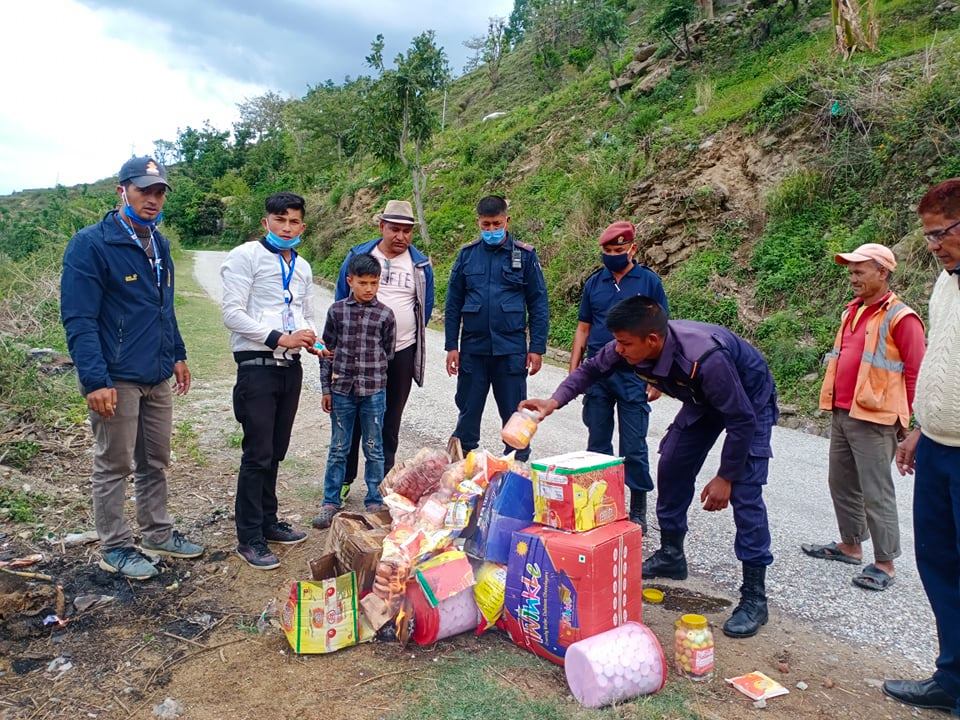 बाजुरामा म्याद नाघेका खाद्य बस्तुहरु बजारमा