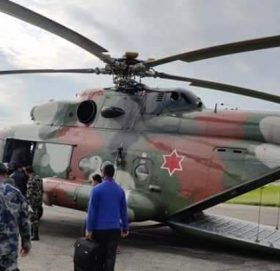 कालापानी क्षेत्रको लागि सशस्त्र प्रहरी लिएर सेनाको हेलिकप्टर उड्यो