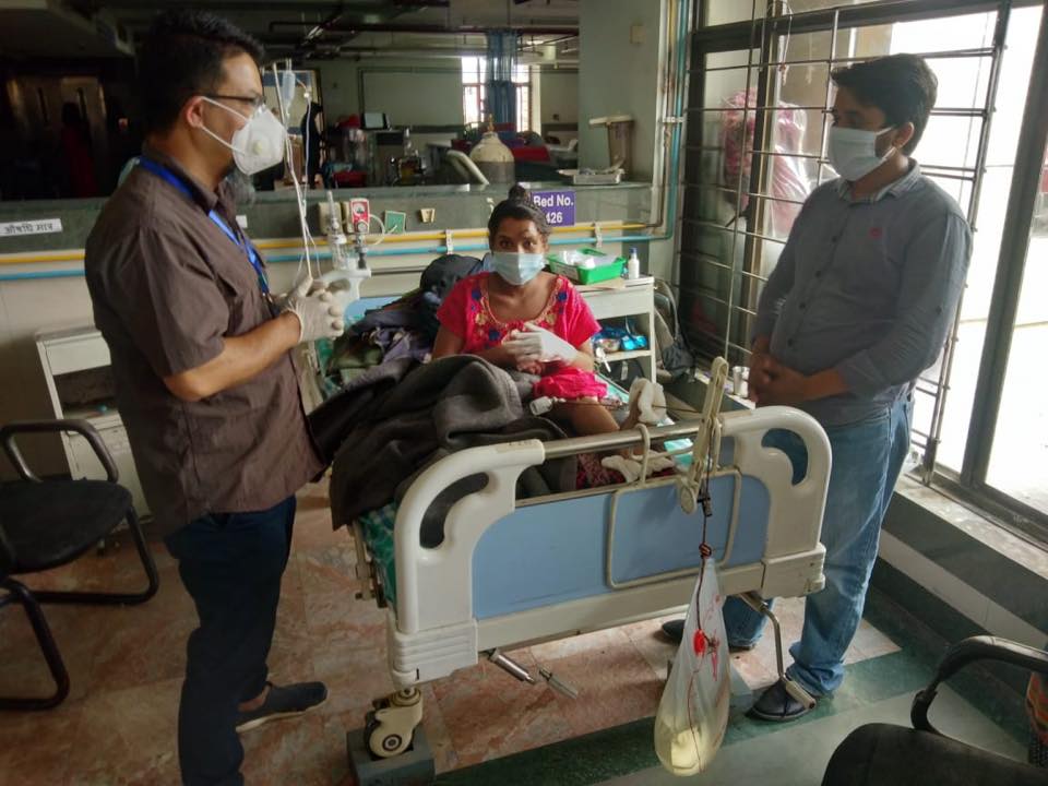 भिरबाट लडेकी बिपनाको उपचारमा सहयोग