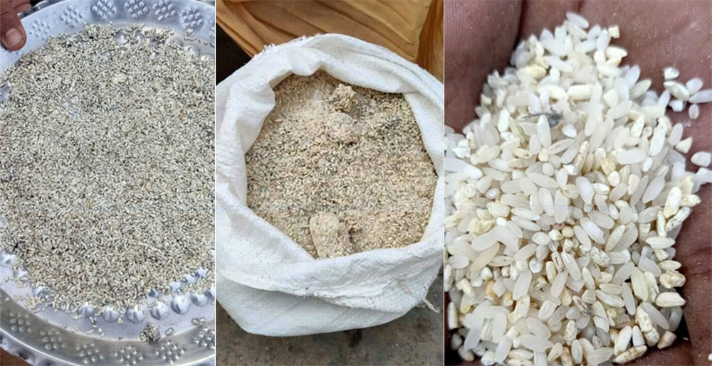 कोरोना राहत : गरिबलाई कतै भिजेको त कतै कुहिएको चामल